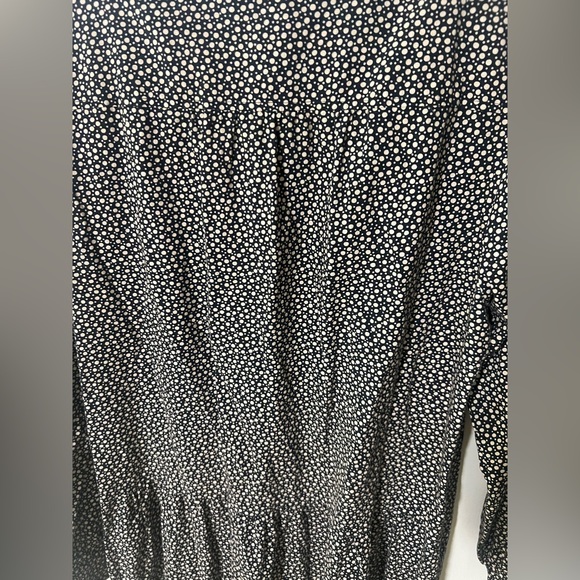 LA VIE Rebecca Taylor Black NOUVELLE DOT PRINT DRESS Boho Women’s dress size M - Picture 8 of 10